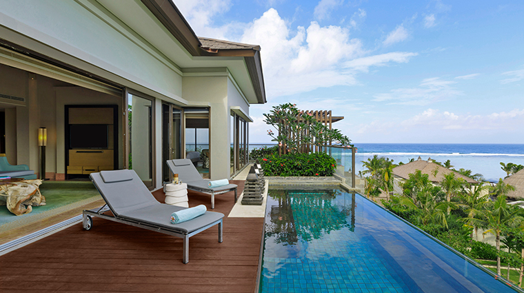 the ritz carlton bali villa pool
